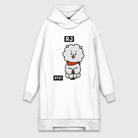 Платье-худи хлопок с принтом RJ BT21 в Петрозаводске,  |  | bt21 | bts | chimmy | cooky | koya | love yourself. | mang | rj | shooky | tata | бт21 | бтс