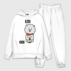 Мужской костюм хлопок OVERSIZE с принтом RJ BT21 в Петрозаводске,  |  | bt21 | bts | chimmy | cooky | koya | love yourself. | mang | rj | shooky | tata | бт21 | бтс