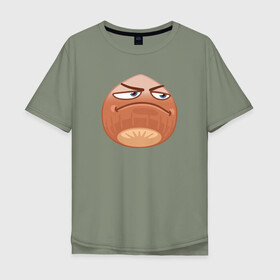 Мужская футболка хлопок Oversize с принтом ОРЕХУС в Петрозаводске, 100% хлопок | свободный крой, круглый ворот, “спинка” длиннее передней части | справедливо | справедливость | фруктовощи