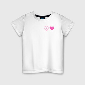 Детская футболка хлопок с принтом Yungblud heart в Петрозаводске, 100% хлопок | круглый вырез горловины, полуприлегающий силуэт, длина до линии бедер | Тематика изображения на принте: 