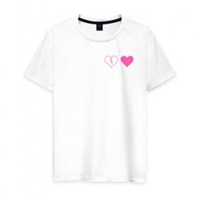 Мужская футболка хлопок с принтом Yungblud heart в Петрозаводске, 100% хлопок | прямой крой, круглый вырез горловины, длина до линии бедер, слегка спущенное плечо. | Тематика изображения на принте: 