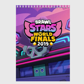 Скетчбук с принтом Brawl Stars World Finals 2019 в Петрозаводске, 100% бумага
 | 48 листов, плотность листов — 100 г/м2, плотность картонной обложки — 250 г/м2. Листы скреплены сверху удобной пружинной спиралью | brawl | bs | clash line | fails | funny | leon | moments | stars | supercell | tick | бой | босс | бравл | броубол | бс | драка | звезд | осада | поззи | сейф | старс | цель