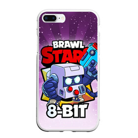 Чехол для iPhone 7Plus/8 Plus матовый с принтом BRAWL STARS 8-BIT в Петрозаводске, Силикон | Область печати: задняя сторона чехла, без боковых панелей | 8 bit | 8 бит | brawl stars | brawl stars 8 bit | brawler | бравл старз | бравлер