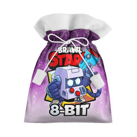 Подарочный 3D мешок с принтом BRAWL STARS 8-BIT в Петрозаводске, 100% полиэстер | Размер: 29*39 см | Тематика изображения на принте: 8 bit | 8 бит | brawl stars | brawl stars 8 bit | brawler | бравл старз | бравлер