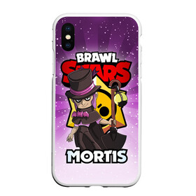 Чехол для iPhone XS Max матовый с принтом BRAWL STARS MORTIS в Петрозаводске, Силикон | Область печати: задняя сторона чехла, без боковых панелей | brawl stars | brawl stars mortis | brawler | mortis | бравл старз | бравлер | мортис