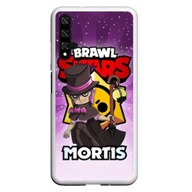 Чехол для Honor 20 с принтом BRAWL STARS MORTIS в Петрозаводске, Силикон | Область печати: задняя сторона чехла, без боковых панелей | brawl stars | brawl stars mortis | brawler | mortis | бравл старз | бравлер | мортис