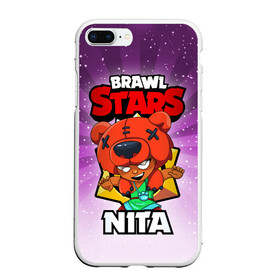 Чехол для iPhone 7Plus/8 Plus матовый с принтом BRAWL STARS NITA в Петрозаводске, Силикон | Область печати: задняя сторона чехла, без боковых панелей | brawl stars | brawl stars nita | brawler | nita | бравл старз | бравлер | нита