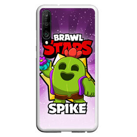 Чехол для Honor P30 с принтом BRAWL STARS SPIKE в Петрозаводске, Силикон | Область печати: задняя сторона чехла, без боковых панелей | brawl stars | brawl stars spike | brawler | spike | бравл старз | бравлер | спайк