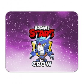 Коврик для мышки прямоугольный с принтом BRAWL STARS CROW в Петрозаводске, натуральный каучук | размер 230 х 185 мм; запечатка лицевой стороны | brawl stars | brawl stars crow | brawler | crow | бравл старз | бравлер | ворон