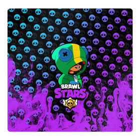 Магнитный плакат 3Х3 с принтом Brawl Stars LEON в Петрозаводске, Полимерный материал с магнитным слоем | 9 деталей размером 9*9 см | brawl | brawl stars | crow | leon | stars | бравл | бравл старс | браво старс | игра | компьютерная | кров | леон | онлайн | старс