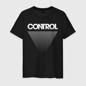 Мужская футболка хлопок с принтом Control в Петрозаводске, 100% хлопок | прямой крой, круглый вырез горловины, длина до линии бедер, слегка спущенное плечо. | Тематика изображения на принте: control | джесси | игра | контрол