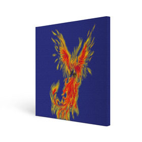 Холст квадратный с принтом Феникс в Петрозаводске, 100% ПВХ |  | горящий | летит | огонь | пар хает | пламя | птица | пылает | пылающий | феникс
