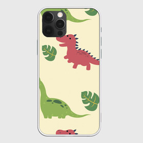 Чехол для iPhone 12 Pro Max с принтом Динозаврики в Петрозаводске, Силикон |  | Тематика изображения на принте: dinosaurs | динозавр | динозавры | животные | игрушки | мульт динозавры | мультяшки динозавры | тиранозавр