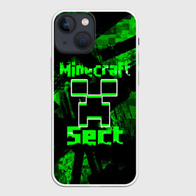 Чехол для iPhone 13 mini с принтом Minecraft в Петрозаводске,  |  | game | minecraft | mojang ab | sect | игра | инди | майнкрафт | майнкрафт секта | секта