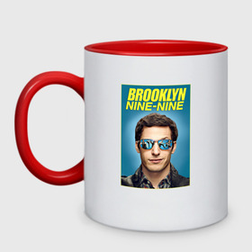 Кружка двухцветная с принтом Brooklyn Nine-Nine в Петрозаводске, керамика | объем — 330 мл, диаметр — 80 мм. Цветная ручка и кайма сверху, в некоторых цветах — вся внутренняя часть | Тематика изображения на принте: 9 9 | 99 | andy | beatriz | brooklyn | detective | diaz | jake | nine nine | peralta | rosa | samberg | stephanie | беатрис | бруклин | детектив | джейк | перальта | роза | стефани | сэмберг | энди