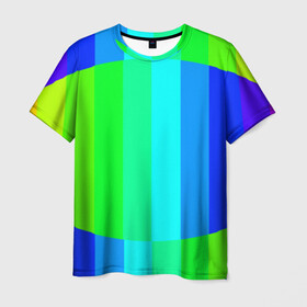Мужская футболка 3D с принтом MAKE LOVE, NOT WAR в Петрозаводске, 100% полиэфир | прямой крой, круглый вырез горловины, длина до линии бедер | абстракция | градиент | многоцветный
