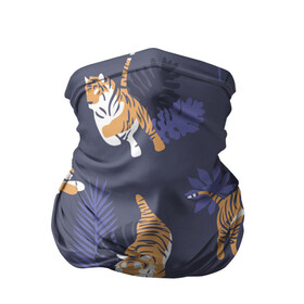 Бандана-труба 3D с принтом Тигриный прайд в Петрозаводске, 100% полиэстер, ткань с особыми свойствами — Activecool | плотность 150‒180 г/м2; хорошо тянется, но сохраняет форму | Тематика изображения на принте: lion | tiger | гепард | дикие кошки | животные | кот | кошки | лев | пантера | тигр | тигры