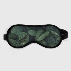 Маска для сна 3D с принтом Лесная маскировка в Петрозаводске, внешний слой — 100% полиэфир, внутренний слой — 100% хлопок, между ними — поролон |  | branch | foliage | leafy | nature | ветка | веточка | зеленый | лист | листочки | листья | природа | черный