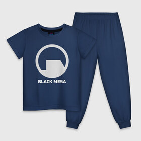 Детская пижама хлопок с принтом Black Mesa в Петрозаводске, 100% хлопок |  брюки и футболка прямого кроя, без карманов, на брюках мягкая резинка на поясе и по низу штанин
 | alyx | black mesa | half life | half life 2 | халф лайф