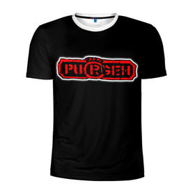 Мужская футболка 3D спортивная с принтом Purgen в Петрозаводске, 100% полиэстер с улучшенными характеристиками | приталенный силуэт, круглая горловина, широкие плечи, сужается к линии бедра | moscow punks | punks | punks not dead | purgen | московские панки | панки | пурген