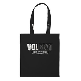 Шоппер 3D с принтом Volbeat в Петрозаводске, 100% полиэстер | Плотность: 200 г/м2; Размер: 34×35 см; Высота лямок: 30 см | groove metal | hardcore | psychobilly | rebound | replay | rewind | volbeat | волбит