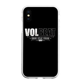 Чехол для iPhone XS Max матовый с принтом Volbeat в Петрозаводске, Силикон | Область печати: задняя сторона чехла, без боковых панелей | groove metal | hardcore | psychobilly | rebound | replay | rewind | volbeat | волбит