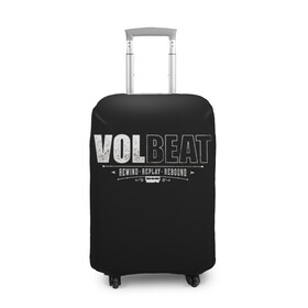 Чехол для чемодана 3D с принтом Volbeat в Петрозаводске, 86% полиэфир, 14% спандекс | двустороннее нанесение принта, прорези для ручек и колес | groove metal | hardcore | psychobilly | rebound | replay | rewind | volbeat | волбит