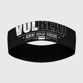 Повязка на голову 3D с принтом Volbeat в Петрозаводске,  |  | groove metal | hardcore | psychobilly | rebound | replay | rewind | volbeat | волбит