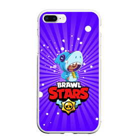 Чехол для iPhone 7Plus/8 Plus матовый с принтом BRAWL STARS LEON SHARK в Петрозаводске, Силикон | Область печати: задняя сторона чехла, без боковых панелей | 8 bit | 8 бит. | 8bit | 8бит | android | brawl stars | colt | crow | games | leon | penny | poco | shelly | spike | wanted | брав | бравл старс | звезды | игры | мобильные игры | старс