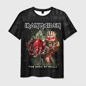 Мужская футболка 3D с принтом Iron Maiden в Петрозаводске, 100% полиэфир | прямой крой, круглый вырез горловины, длина до линии бедер | Тематика изображения на принте: heavy metal | iron maiden | metal | айрон мейден | группы | метал | музыка | рок | хеви метал