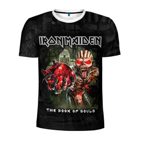 Мужская футболка 3D спортивная с принтом Iron Maiden в Петрозаводске, 100% полиэстер с улучшенными характеристиками | приталенный силуэт, круглая горловина, широкие плечи, сужается к линии бедра | Тематика изображения на принте: heavy metal | iron maiden | metal | айрон мейден | группы | метал | музыка | рок | хеви метал