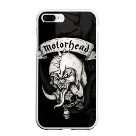 Чехол для iPhone 7Plus/8 Plus матовый с принтом Motorhead в Петрозаводске, Силикон | Область печати: задняя сторона чехла, без боковых панелей | motorhead | группы | лемми килмистер | метал | музыка | рок | хард рок | хеви метал