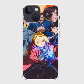 Чехол для iPhone 13 mini с принтом Fullmetal Alchemist Brotherhood в Петрозаводске,  |  | Тематика изображения на принте: anime | fullmetal alchemist brotherhood | аниме. | стальной алхимик братство | цельнометаллический алхимик братство