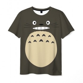 Мужская футболка 3D с принтом Totoro в Петрозаводске, 100% полиэфир | прямой крой, круглый вырез горловины, длина до линии бедер | Тематика изображения на принте: anime | hayao miyazaki | japanese | meme | miyazaki | piano | studio ghibli | tokyo | totoro | гибли | котобус | мой | сосед | сусуватари | тонари | тоторо | хаяо миядзаки