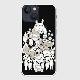 Чехол для iPhone 13 mini с принтом Totoro в Петрозаводске,  |  | anime | hayao miyazaki | japanese | meme | miyazaki | piano | studio ghibli | tokyo | totoro | гибли | котобус | мой | сосед | сусуватари | тонари | тоторо | хаяо миядзаки