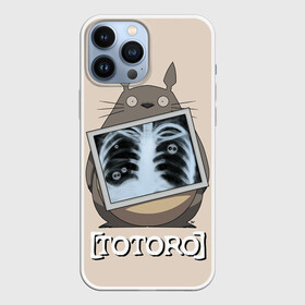 Чехол для iPhone 13 Pro Max с принтом My Neighbor Totoro рентген в Петрозаводске,  |  | anime | hayao miyazaki | japanese | meme | miyazaki | piano | studio ghibli | tokyo | totoro | гибли | котобус | мой | сосед | сусуватари | тонари | тоторо | хаяо миядзаки