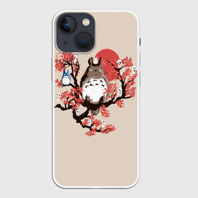 Чехол для iPhone 13 mini с принтом Totoro в Петрозаводске,  |  | anime | hayao miyazaki | japanese | meme | miyazaki | piano | studio ghibli | tokyo | totoro | гибли | котобус | мой | сосед | сусуватари | тонари | тоторо | хаяо миядзаки