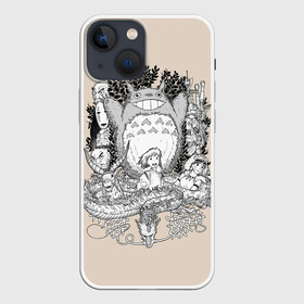 Чехол для iPhone 13 mini с принтом Тоторо в Петрозаводске,  |  | anime | hayao miyazaki | japanese | meme | miyazaki | piano | studio ghibli | tokyo | totoro | гибли | котобус | мой | сосед | сусуватари | тонари | тоторо | хаяо миядзаки