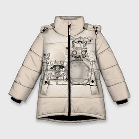 Зимняя куртка для девочек 3D с принтом My Neighbor Totoro в Петрозаводске, ткань верха — 100% полиэстер; подклад — 100% полиэстер, утеплитель — 100% полиэстер. | длина ниже бедра, удлиненная спинка, воротник стойка и отстегивающийся капюшон. Есть боковые карманы с листочкой на кнопках, утяжки по низу изделия и внутренний карман на молнии. 

Предусмотрены светоотражающий принт на спинке, радужный светоотражающий элемент на пуллере молнии и на резинке для утяжки. | anime | hayao miyazaki | japanese | meme | miyazaki | piano | studio ghibli | tokyo | totoro | гибли | котобус | мой | сосед | сусуватари | тонари | тоторо | хаяо миядзаки