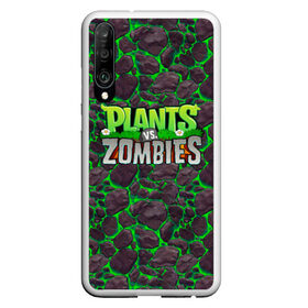 Чехол для Honor P30 с принтом Plants vs Zombies в Петрозаводске, Силикон | Область печати: задняя сторона чехла, без боковых панелей | battle | game | plants vs zombies | plants vs zombies battle for neighborville | zombie | битва | битва за нейборвиль | зомби | игра | надпись | растения | растения против зомби