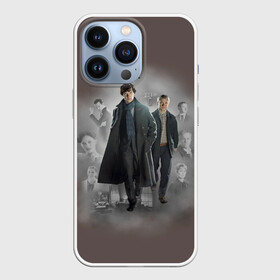 Чехол для iPhone 13 Pro с принтом SHERLOCK | ШЕРЛОК в Петрозаводске,  |  | Тематика изображения на принте: 221b | bbc | benedict cumberbatch | john watson | mark gatiss | martin freeman | sherlock holmes | steven moffat | бейкер | джон ватсон | мориарти | стрит | шерлок