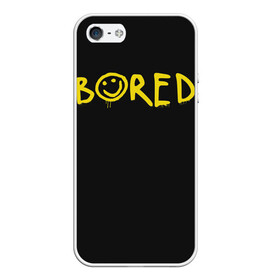 Чехол для iPhone 5/5S матовый с принтом Sherlock Bored в Петрозаводске, Силикон | Область печати: задняя сторона чехла, без боковых панелей | 221b | bbc | benedict cumberbatch | john watson | mark gatiss | martin freeman | sherlock holmes | steven moffat | бейкер | джон ватсон | мориарти | стрит | шерлок