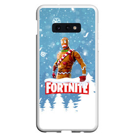 Чехол для Samsung S10E с принтом Новогодний Fortnite в Петрозаводске, Силикон | Область печати: задняя сторона чехла, без боковых панелей | 2020 | christmas | fortnite | fortnite 2 | fortnite chapter 2 | fortnite2 | fortnite: chapter 2 | new year | snow | winter | игры | новогодний | новый год | фортнайт | фортнайт 2