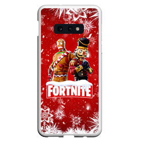 Чехол для Samsung S10E с принтом Новогодний Fortnite в Петрозаводске, Силикон | Область печати: задняя сторона чехла, без боковых панелей | 2020 | christmas | fortnite | fortnite 2 | fortnite chapter 2 | fortnite2 | fortnite: chapter 2 | new year | snow | winter | игры | новогодний | новый год | фортнайт | фортнайт 2