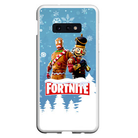 Чехол для Samsung S10E с принтом Новогодний Fortnite в Петрозаводске, Силикон | Область печати: задняя сторона чехла, без боковых панелей | 2020 | christmas | fortnite | fortnite 2 | fortnite chapter 2 | fortnite2 | fortnite: chapter 2 | new year | snow | winter | игры | новогодний | новый год | фортнайт | фортнайт 2