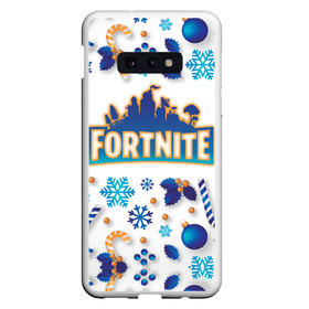 Чехол для Samsung S10E с принтом Fortnite Новогодний в Петрозаводске, Силикон | Область печати: задняя сторона чехла, без боковых панелей | battle | christmas | claus | fortnite | merry | santa | save | season | the | world | битва | борьба | зомби | королевская | олени | рождество | снежинки | стратегия | фортнайт