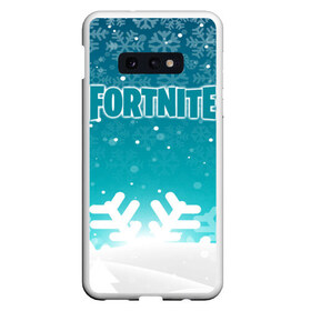 Чехол для Samsung S10E с принтом Fortnite Новогодний в Петрозаводске, Силикон | Область печати: задняя сторона чехла, без боковых панелей | 