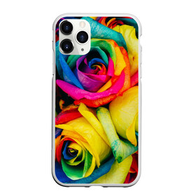 Чехол для iPhone 11 Pro Max матовый с принтом Разноцветные розы в Петрозаводске, Силикон |  | букет | букеты | природа | природный | разноцветная | разноцветные | растение | растения | роза | розочка | розочки | розы | флора | цветной | цветные | цветок | цветочек | цветочки | цветы