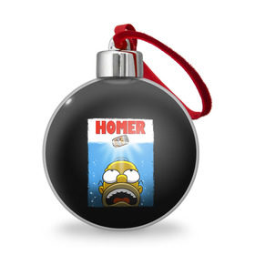 Ёлочный шар с принтом Homer в Петрозаводске, Пластик | Диаметр: 77 мм | bart | beer | family | homer | jaws | lisa | maggie | marge | shark | simpson | simpsons | thesimpsons | акула | барт | гомер | лиза | мардж | мегги | семья | симпсоны | челюсти