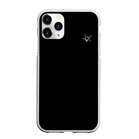 Чехол для iPhone 11 Pro Max матовый с принтом Star в Петрозаводске, Силикон |  | Тематика изображения на принте: звезда | модный | пентаграмма | перевернутая | символ | черный